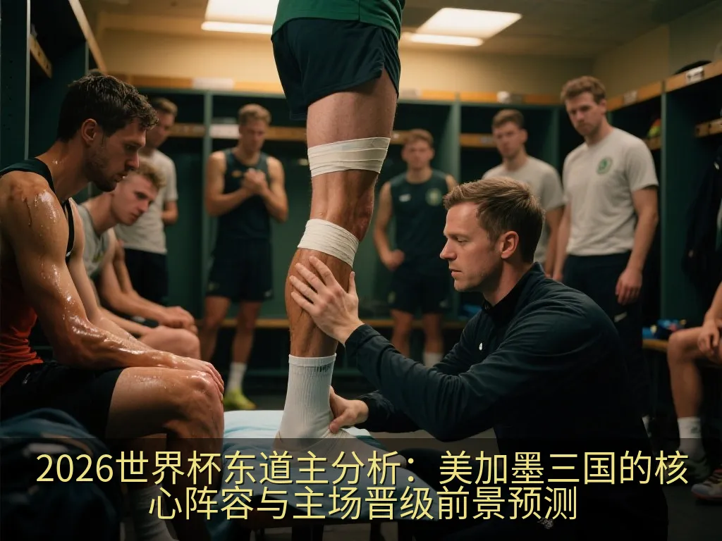 傍晚灯光下的现代足球场看台与草坪